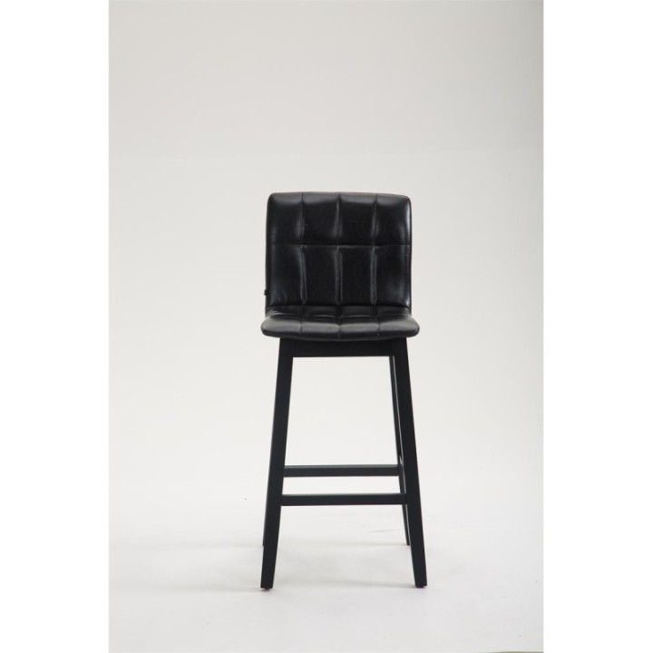 Barhocker Bregenz Kunstleder Schwarz,