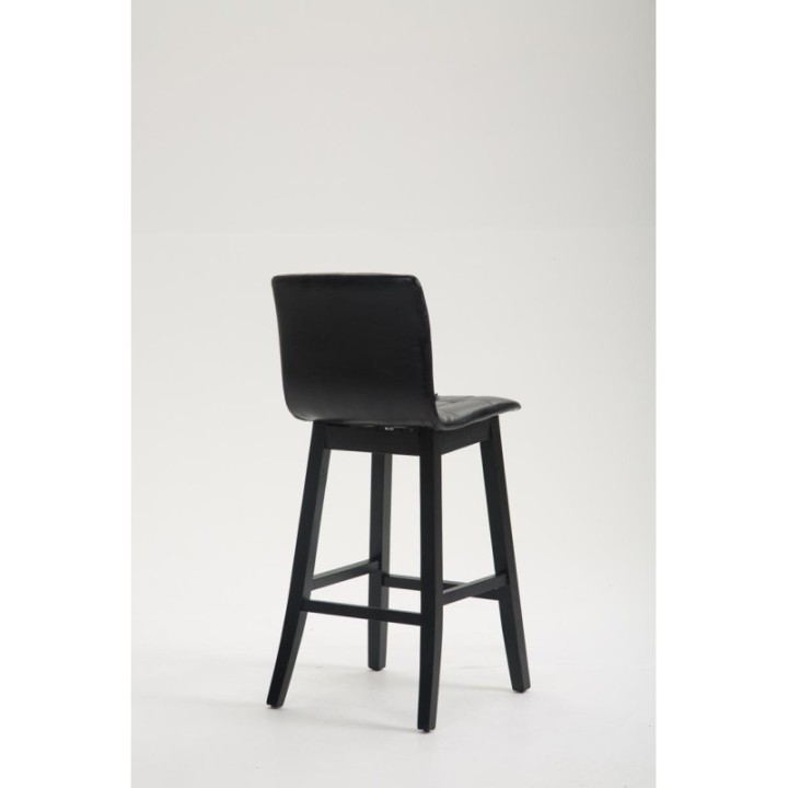 Barhocker Bregenz Kunstleder Schwarz,