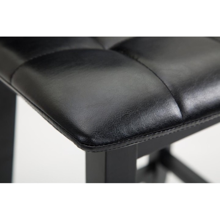 Barhocker Bregenz Kunstleder Schwarz,