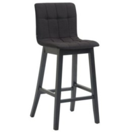 Barhocker Bregenz Stoff Schwarz,