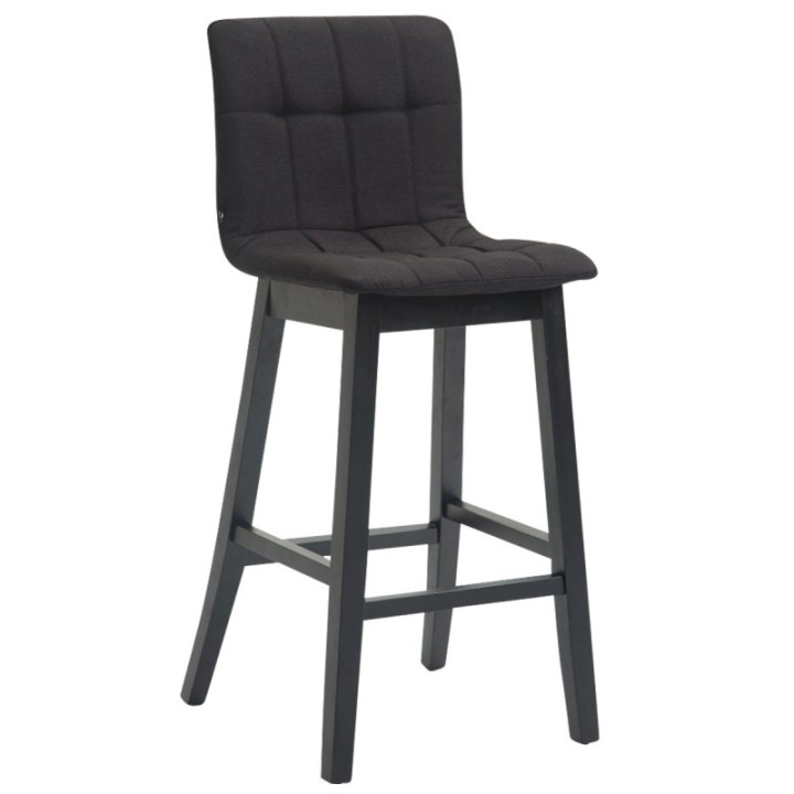 Barhocker Bregenz Stoff Schwarz,