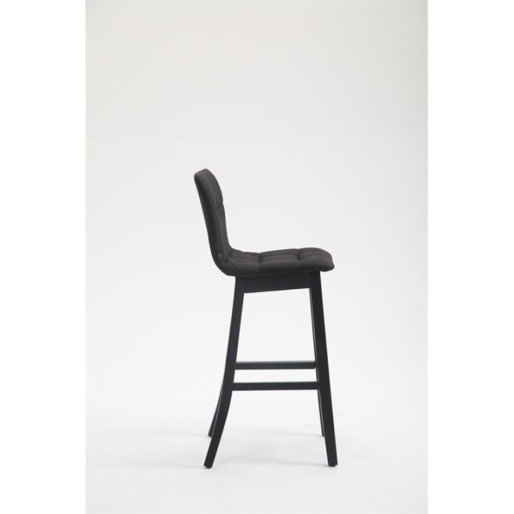 Barhocker Bregenz Stoff Schwarz,