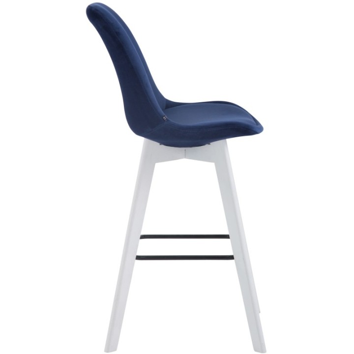 Barhocker Metz Samt weiß