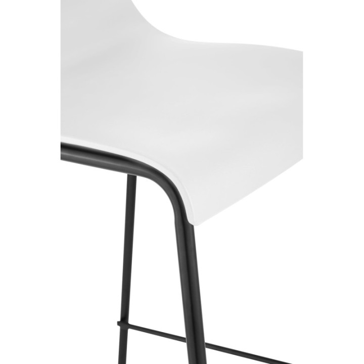 Barhocker Hoover 4-Fuß Gestell schwarz