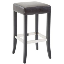 Barhocker Venta Kunstleder Schwarz