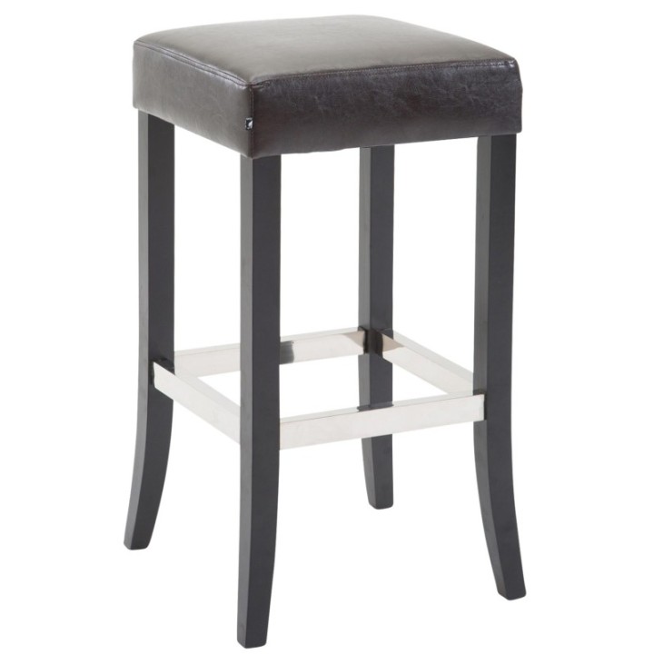 Barhocker Venta Kunstleder Schwarz