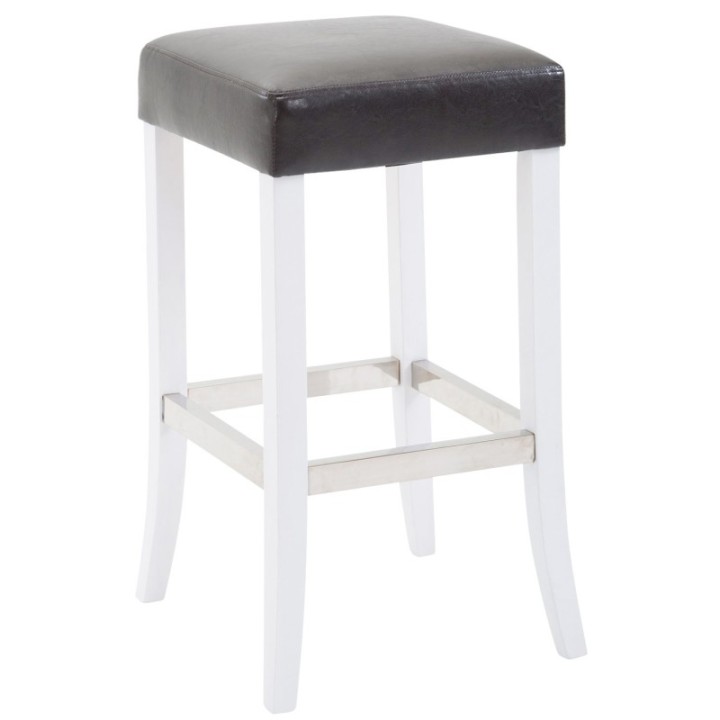 Barhocker Venta Kunstleder Weiß