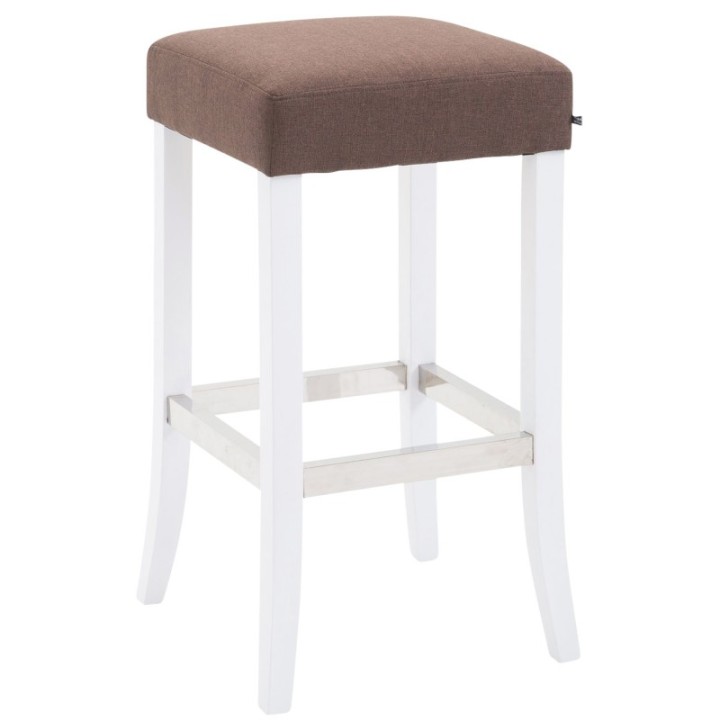 Barhocker Venta Stoff Weiß