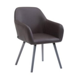 Besucherstuhl Achat V2 Kunstleder Grau