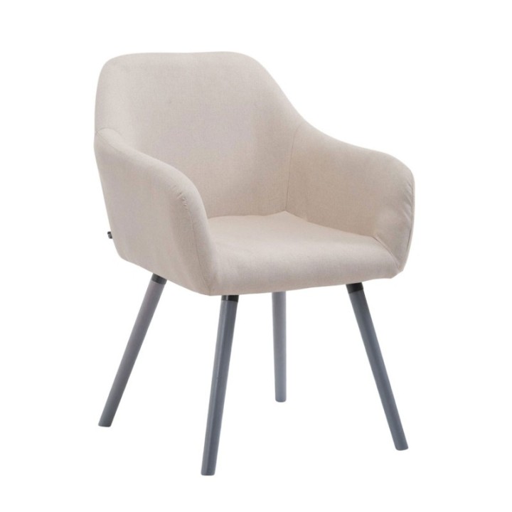 Besucherstuhl Achat V2 Stoff Grau