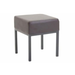 Sitzhocker Newton Kunstleder schwarz