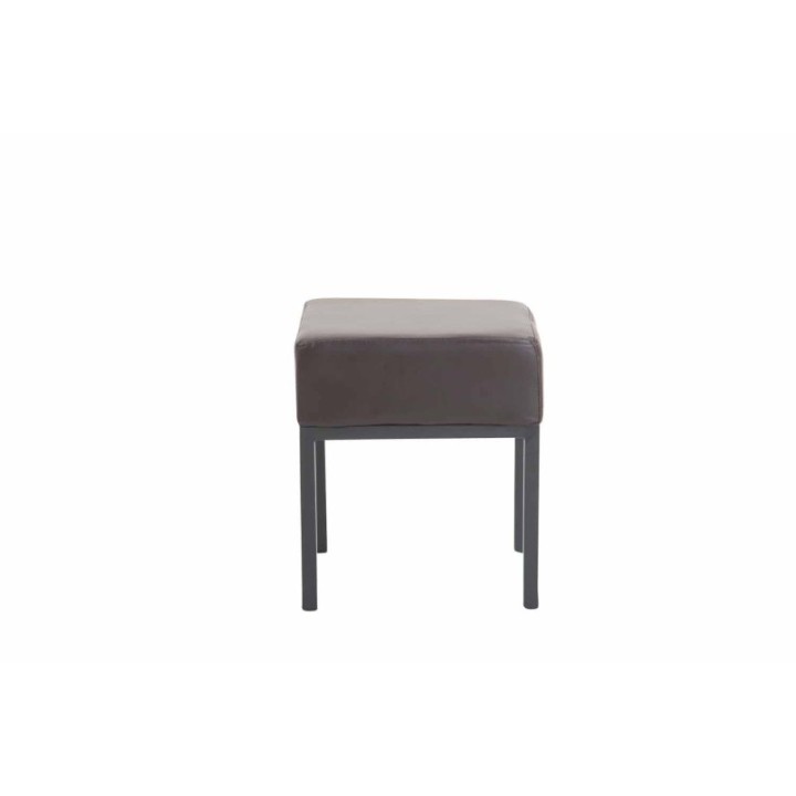 Sitzhocker Newton Kunstleder schwarz