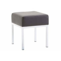 Sitzhocker Newton Kunstleder weiß