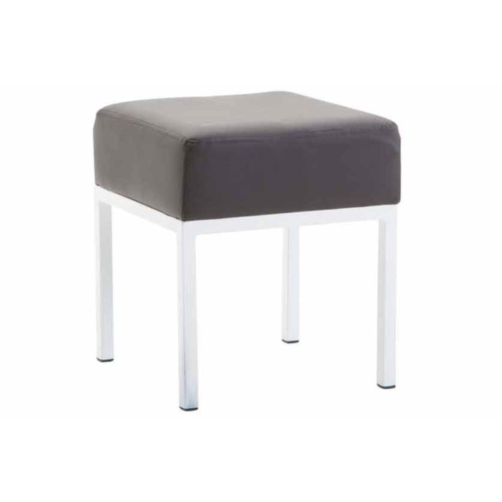 Sitzhocker Newton Kunstleder weiß