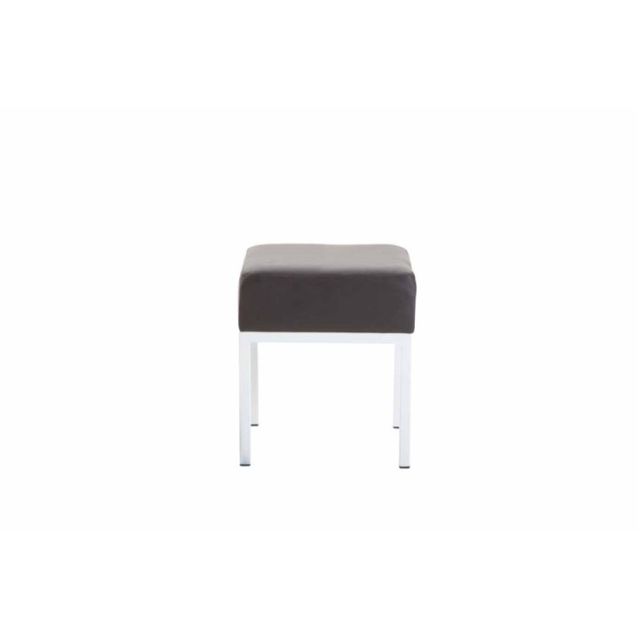 Sitzhocker Newton Kunstleder weiß