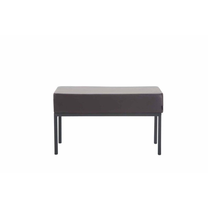 2er Sitzbank Newton Kunstleder schwarz