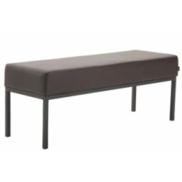 3er Sitzbank Newton Kunstleder schwarz