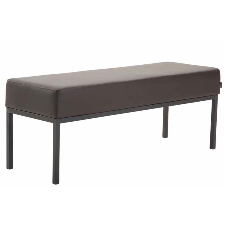 3er Sitzbank Newton Kunstleder schwarz