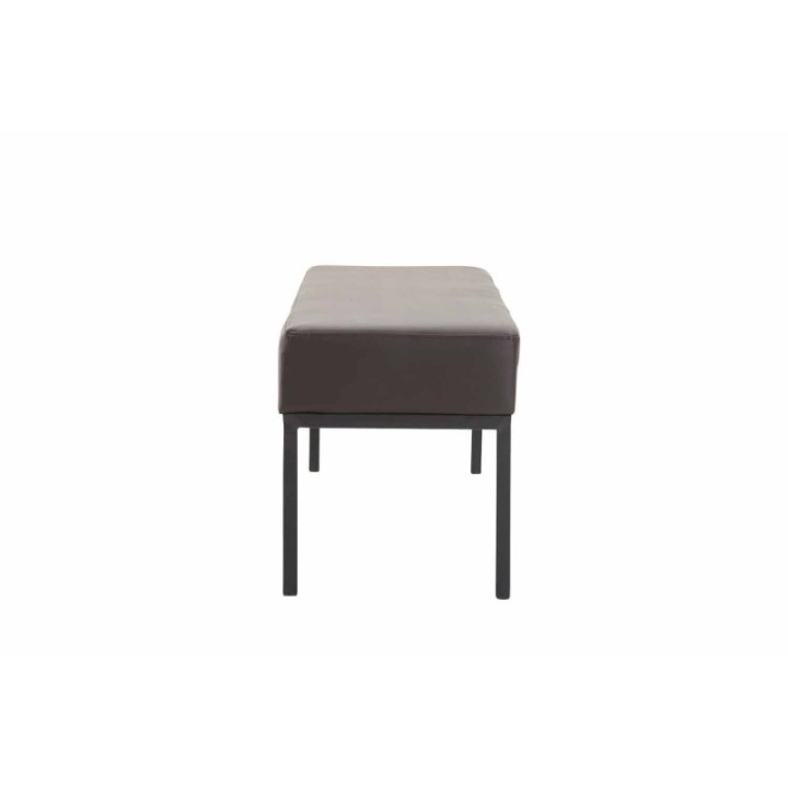 3er Sitzbank Newton Kunstleder schwarz