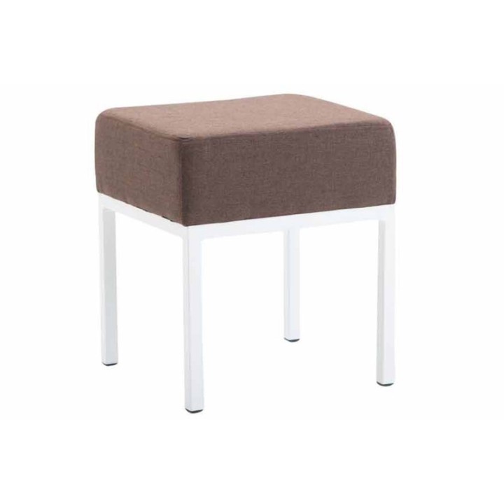 Sitzhocker Newton Stoff weiß