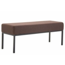 3er Sitzbank Newton Stoff schwarz