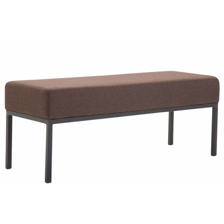 3er Sitzbank Newton Stoff schwarz