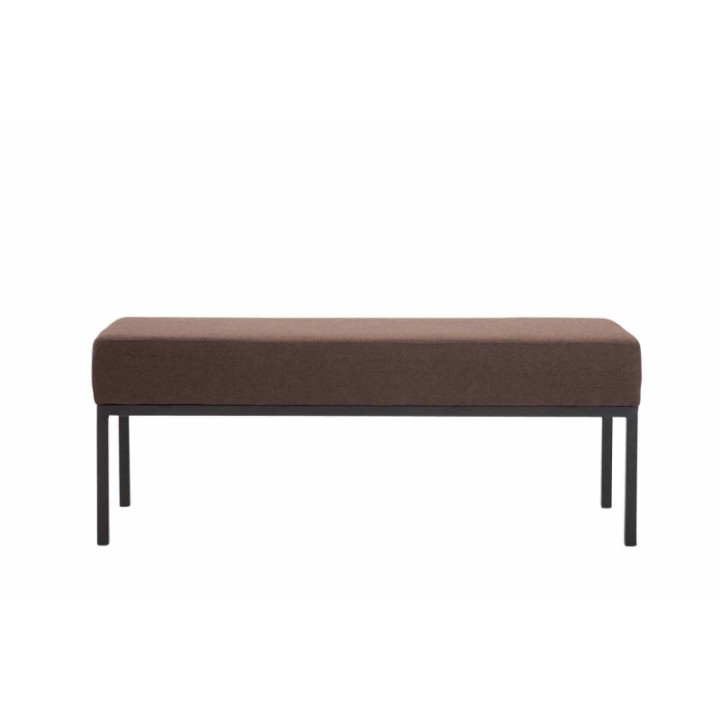 3er Sitzbank Newton Stoff schwarz