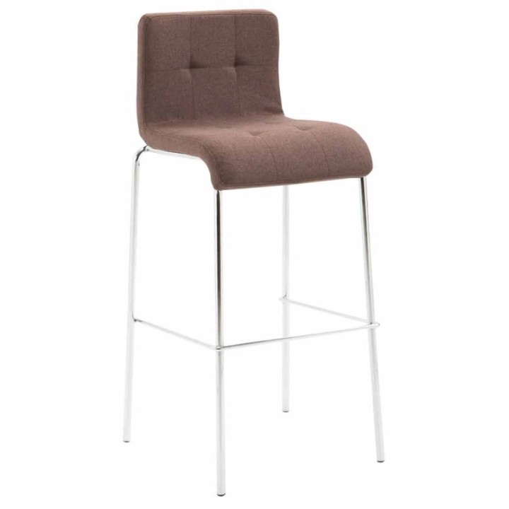 Barhocker Kado Stoff Rund chrom
