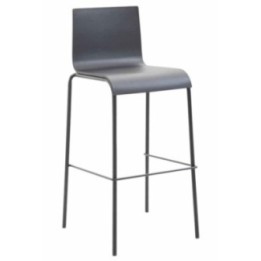 Barhocker Kado Kunststoff Rund schwarz