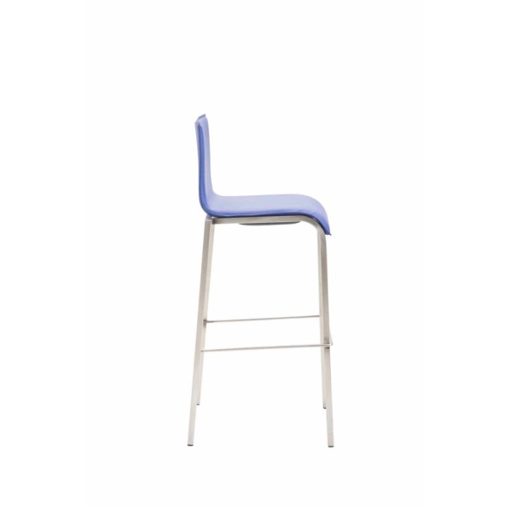 Barhocker Kado Kunstleder Square Flach edelstahl