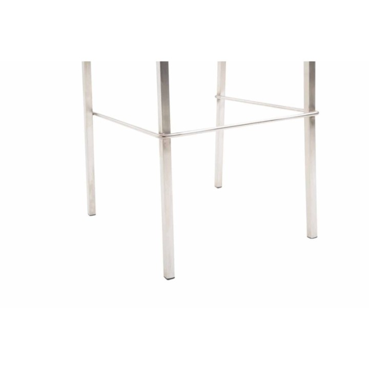 Barhocker Kado Kunstleder Square Flach edelstahl