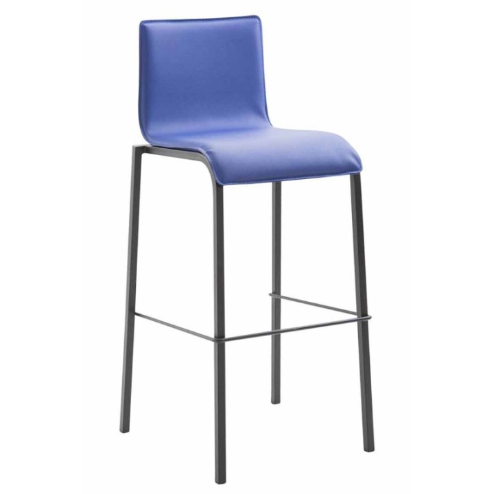 Barhocker Kado Kunstleder Square Flach schwarz