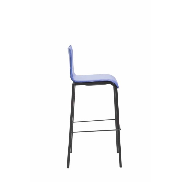 Barhocker Kado Kunstleder Square Flach schwarz