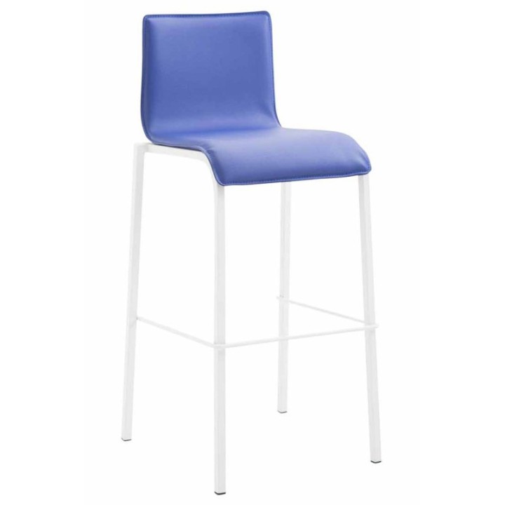 Barhocker Kado Kunstleder Square Flach weiß