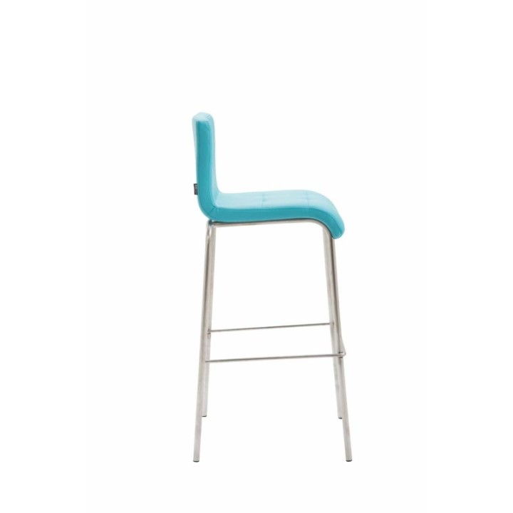 Barhocker Kado Kunstleder Rund edelstahl