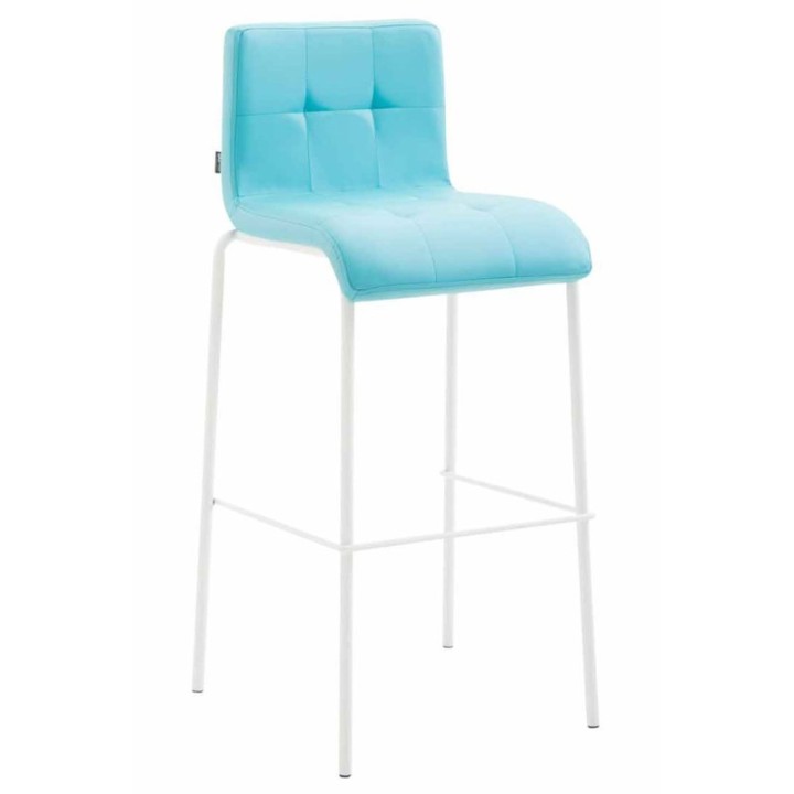 Barhocker Kado Kunstleder Rund weiß