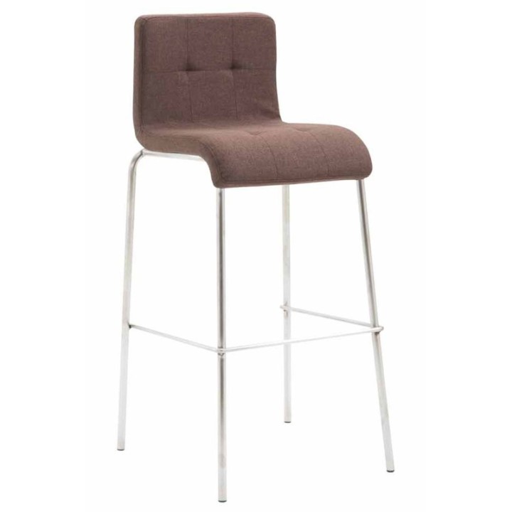 Barhocker Kado Stoff Rund edelstahl