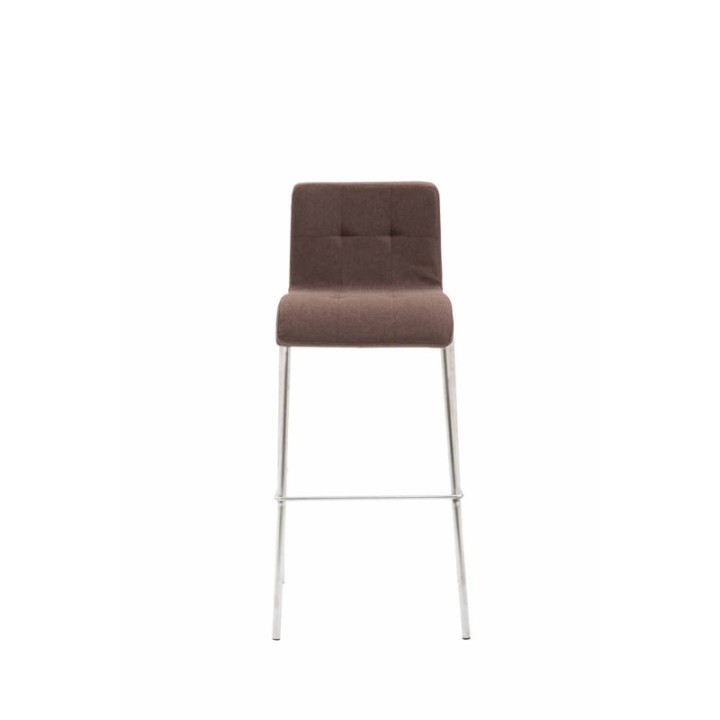 Barhocker Kado Stoff Rund edelstahl