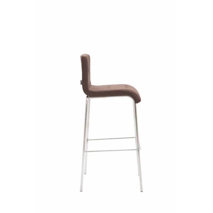 Barhocker Kado Stoff Rund edelstahl