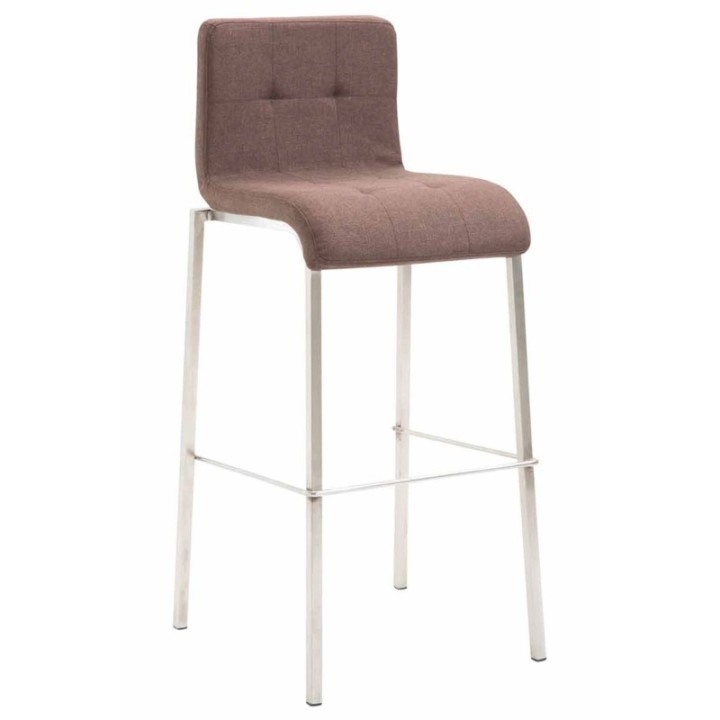 Barhocker Kado Stoff Square edelstahl