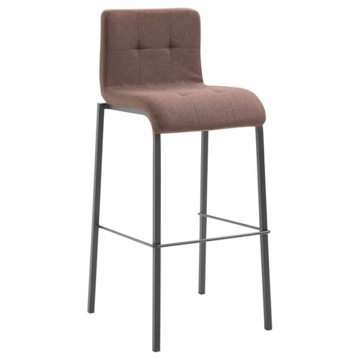 Barhocker Kado Stoff Square schwarz