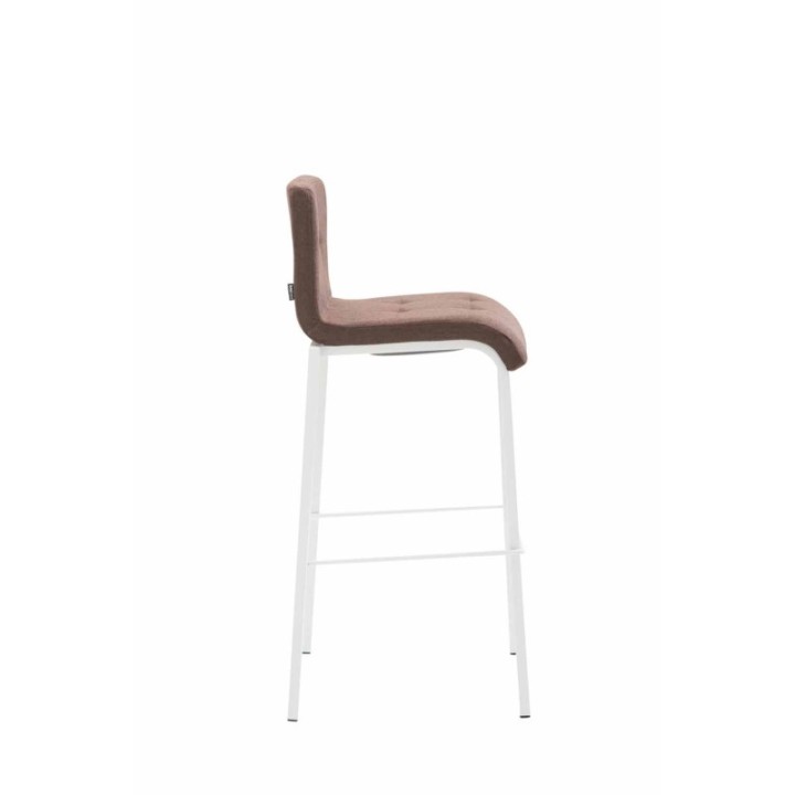 Barhocker Kado Stoff Square weiß