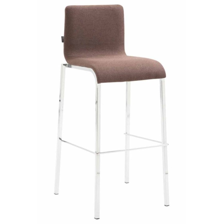 Barhocker Kado Stoff Square Flach chrom