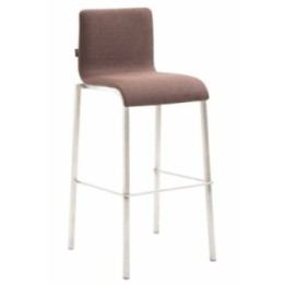 Barhocker Kado Stoff Square Flach edelstahl