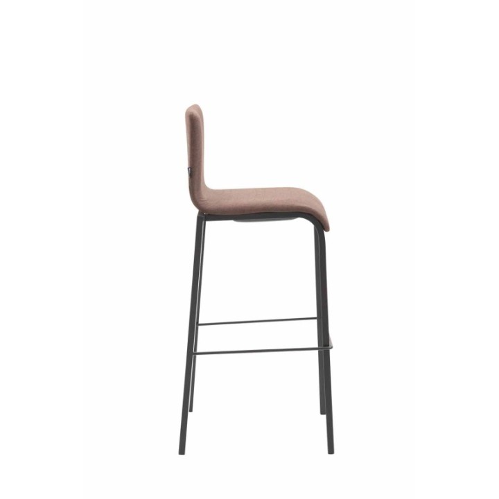 Barhocker Kado Stoff Square Flach schwarz