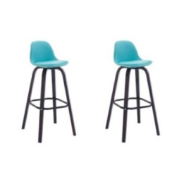 2er Set Barhocker Avika Kunstleder cappuccino
