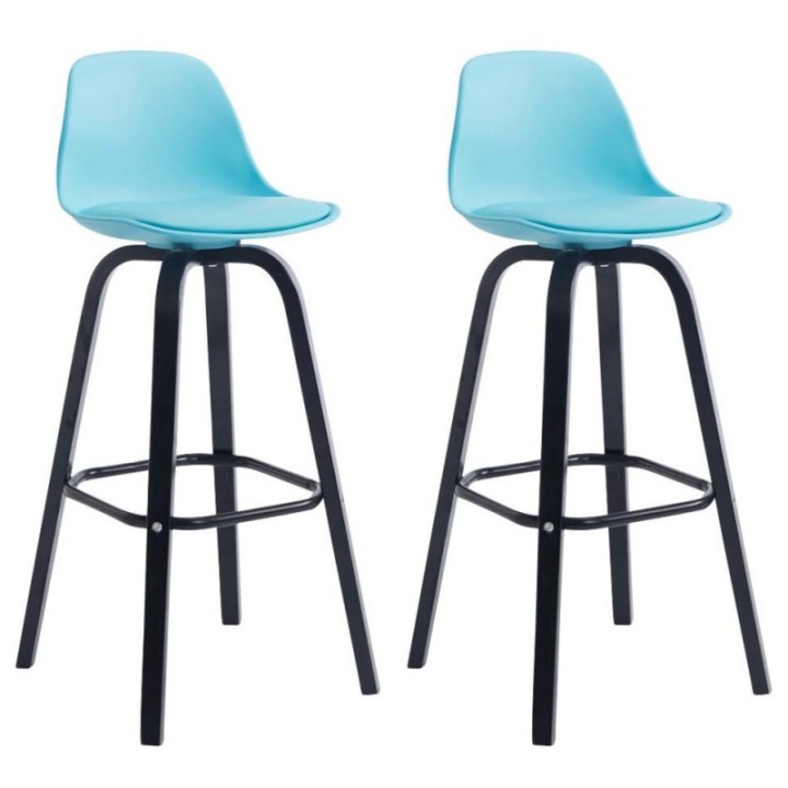 2er Set Barhocker Avika Kunststoff schwarz