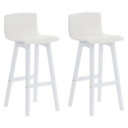 2er Set Barhocker Taunus Kunstleder weiß