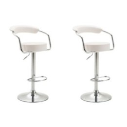 2er Set Barhocker Azzurri Kunstleder