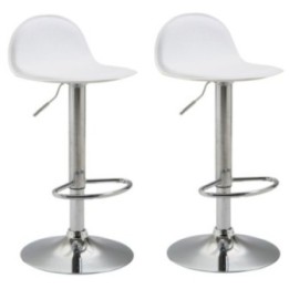 2er Set Barhocker Lana V2 Chrom